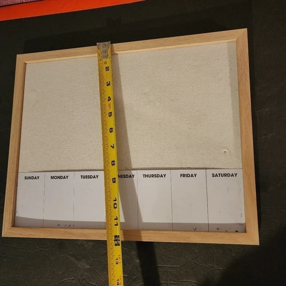 Dry Erase Bulletin Board Weekly Calendar
